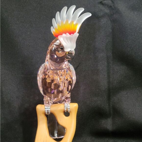 Swarovski Crystal Pink Cockatoo Figurine Cryatal Paradise Birx Collection - Picture 4 of 16